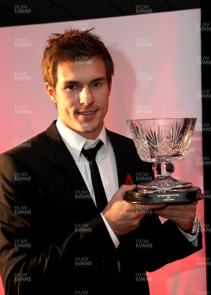 11.11.09... FAW Player of the Year Awards, Cardiff Arsenal's Aaron Ramsey with the Young Player of the Year Award 