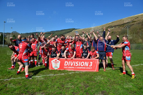 080417 - Ferndale - v - Llanrumney - Division 3 East Central C - Ferndale RFC players celebrating winning their league title