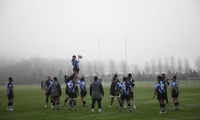 16.11.10.. Fiji Rugby Training session, Treforest -  The Fiji squad training in the morning fog at Treforest 