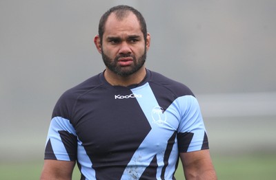 16.11.10.. Fiji Rugby Training session, Treforest -  Fiji's Deacon Manu during training 