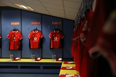 040726 - Fiji v Wales - Nations Championship - Wales Dressing Room before the game