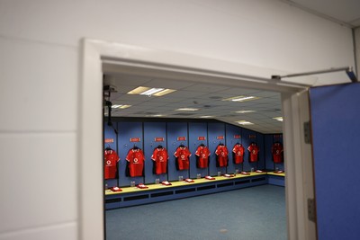040726 - Fiji v Wales - Nations Championship - Wales Dressing Room before the game