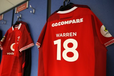 040726 - Fiji v Wales - Nations Championship - Ben Warren�s jersey in the dressing room before the game