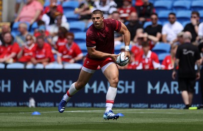 040726 - Fiji v Wales - Nations Championship - Joe Hawkins of Wales during the warm up