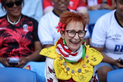 040726 - Fiji v Wales - Nations Championship - Wales fans before the game
