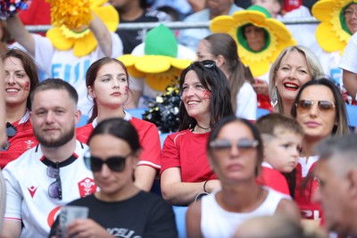040726 - Fiji v Wales - Nations Championship - Wales fans before the game