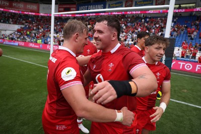 040726 - Fiji v Wales - Nations Championship - Ben Warren of Wales at full time