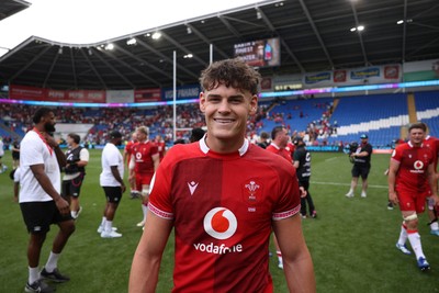 040726 - Fiji v Wales - Nations Championship - Eddie James of Wales at full time