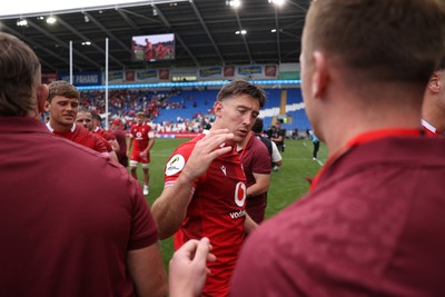 040726 - Fiji v Wales - Nations Championship - Josh Adams of Wales at full time