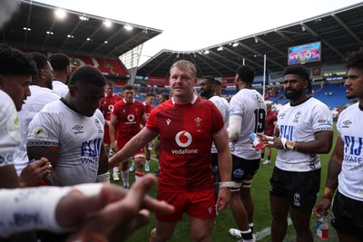 040726 - Fiji v Wales - Nations Championship - Dewi Lake of Wales at full time