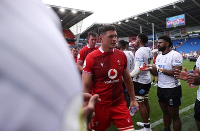 040726 - Fiji v Wales - Nations Championship - James Botham of Wales at full time