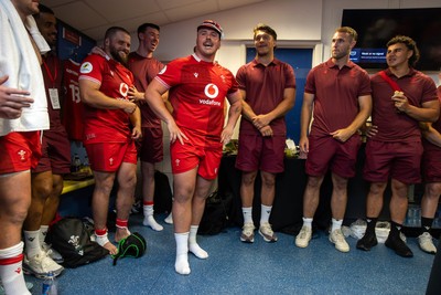 040726 - Fiji v Wales - Nations Championship - Ben Warren of Wales receives his first cap