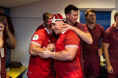 040726 - Fiji v Wales - Nations Championship - Ben Warren of Wales receives his first cap