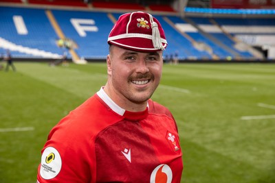 040726 - Fiji v Wales - Nations Championship - Ben Warren of Wales receives his first cap