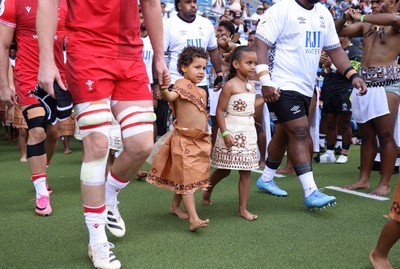 040726 - Fiji v Wales - Nations Championship - Mascots