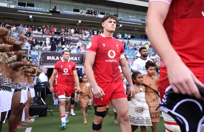040726 - Fiji v Wales - Nations Championship - Eddie James of Wales 