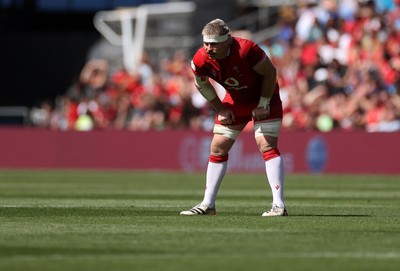040726 - Fiji v Wales - Nations Championship - Aaron Wainwright of Wales 