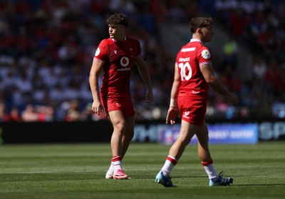 040726 - Fiji v Wales - Nations Championship - Eddie James of Wales 