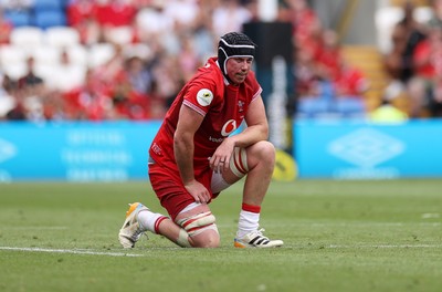040726 - Fiji v Wales - Nations Championship - Adam Beard of Wales 