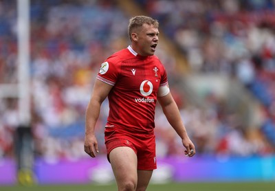 040726 - Fiji v Wales - Nations Championship - Sam Costelow of Wales 