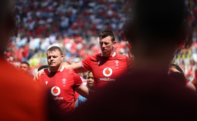 040726 - Fiji v Wales - Nations Championship - Dewi Lake and Adam Beard