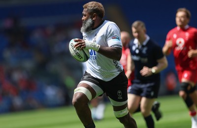 040726 - Fiji v Wales, Nations Championship - Pita-Gus Sowakula of Fiji races in to score try