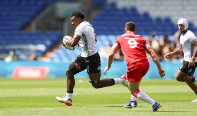 040726 - Fiji v Wales, Nations Championship - Elia Canakaivata of Fiji charges forward