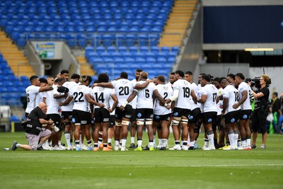040726 - Fiji v Wales - Nations Championship - Fiji huddle at full time