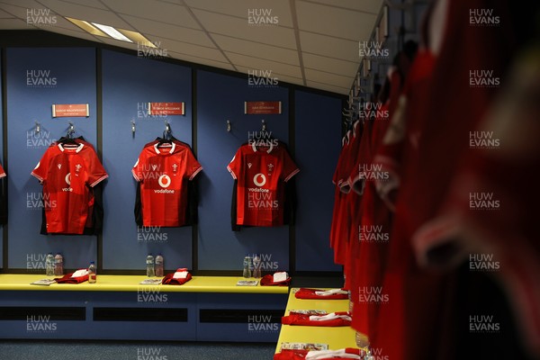040726 - Fiji v Wales - Nations Championship - Wales Dressing Room before the game