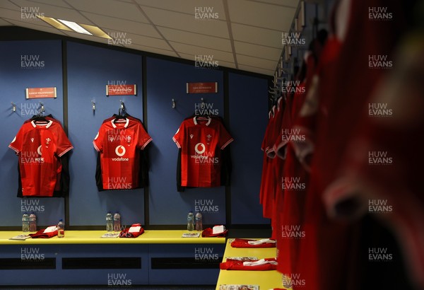 040726 - Fiji v Wales - Nations Championship - Wales Dressing Room before the game