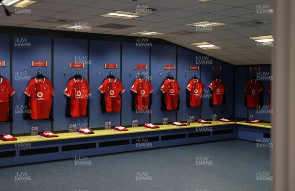040726 - Fiji v Wales - Nations Championship - Wales Dressing Room before the game