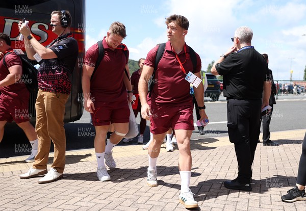 040726 - Fiji v Wales - Nations Championship - Dan Edwards arrives at the stadium