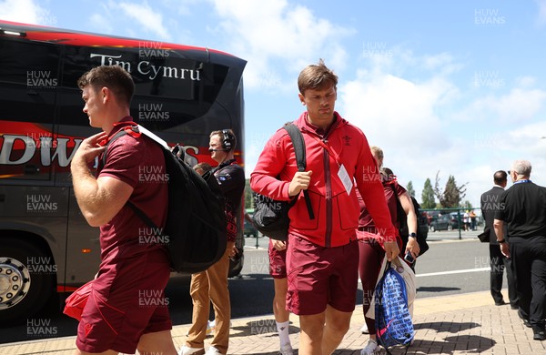 040726 - Fiji v Wales - Nations Championship - Alex Mann arrives at the stadium