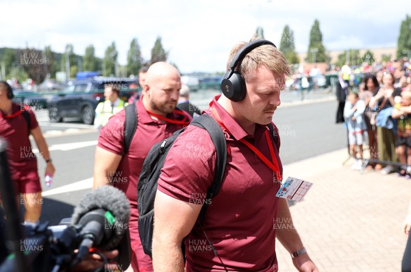 040726 - Fiji v Wales - Nations Championship - Dewi Lake arrives at the stadium