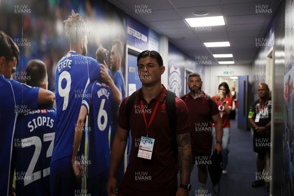 040726 - Fiji v Wales - Nations Championship - Louis Rees-Zammit arrives at the stadium