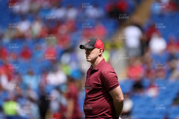 040726 - Fiji v Wales - Nations Championship - Wales Head Coach Steve Tandy during the warm up