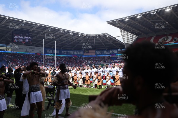 040726 - Fiji v Wales - Nations Championship - Fiji sing the anthem