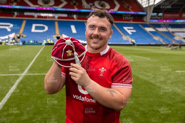 040726 - Fiji v Wales - Nations Championship - Ben Warren of Wales receives his first cap