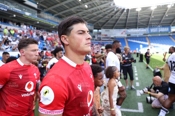 040726 - Fiji v Wales - Nations Championship - Louis Rees-Zammit of Wales 
