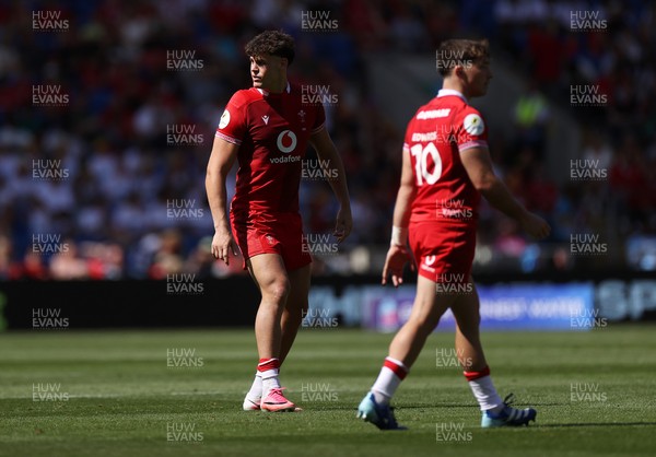 040726 - Fiji v Wales - Nations Championship - Eddie James of Wales 