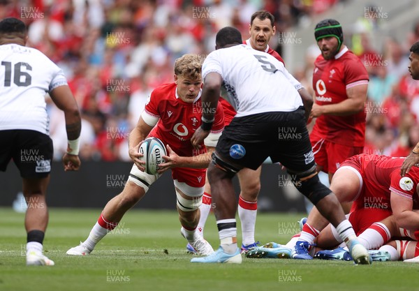040726 - Fiji v Wales - Nations Championship - Taine Plumtree of Wales 