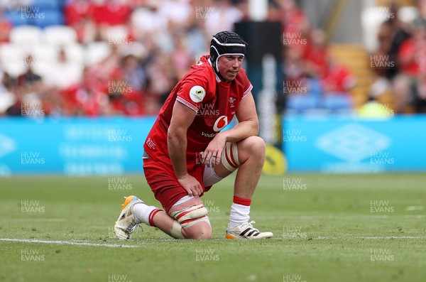 040726 - Fiji v Wales - Nations Championship - Adam Beard of Wales 