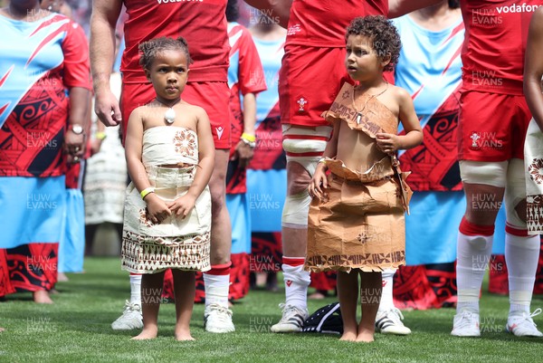 040726 - Fiji v Wales - Nations Championship - Mascots