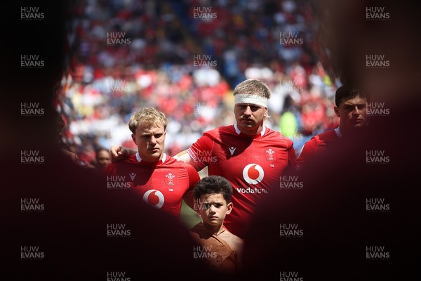 040726 - Fiji v Wales - Nations Championship - Blair Murray and Aaron Wainwright of Wales 