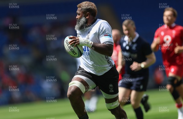 040726 - Fiji v Wales, Nations Championship - Pita-Gus Sowakula of Fiji races in to score try