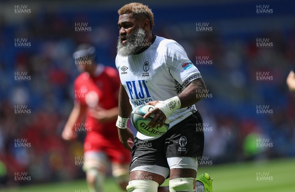 040726 - Fiji v Wales, Nations Championship - Pita-Gus Sowakula of Fiji races in to score try