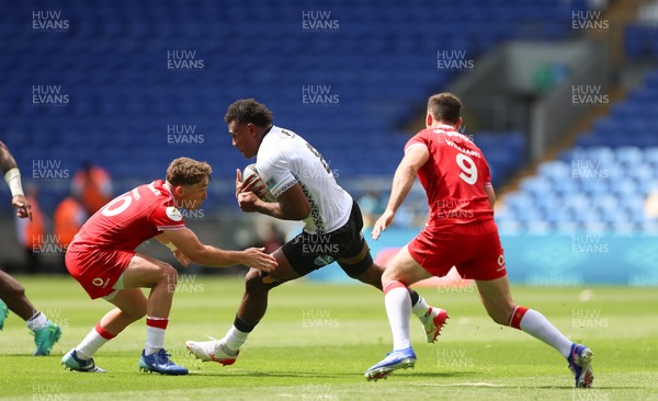 040726 - Fiji v Wales, Nations Championship - Elia Canakaivata of Fiji charges forward