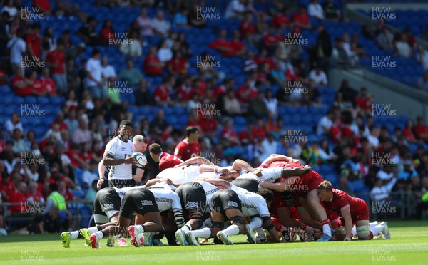 040726 - Fiji v Wales, Nations Championship - Fiji and Wales contest a scrum