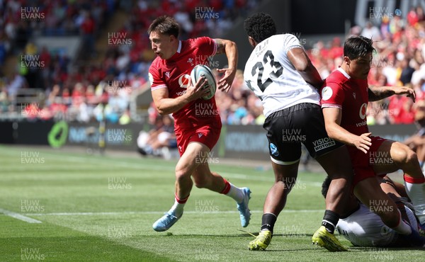 040726 - Fiji v Wales, Nations Championship - Josh Adams of Wales
