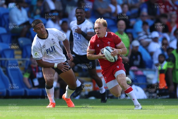 040726 - Fiji v Wales, Nations Championship - Blair Murray of Wales breaks away